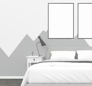 Mountain relief  border sticker - TenStickers