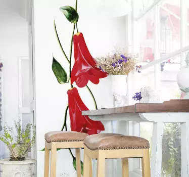 Chilean Bell Flower Wall Sticker - TenStickers