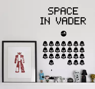 Space In Vaders Sticker - TenStickers