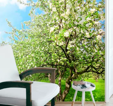 Bright apple tree wall sticker - TenStickers
