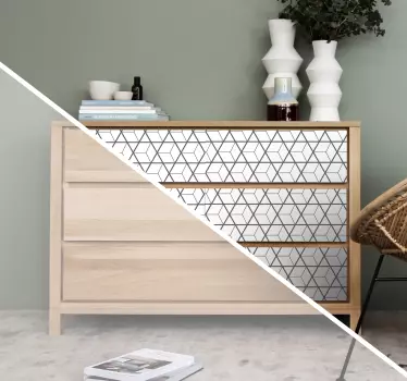 Scandinavian motifs furniture sticker - TenStickers