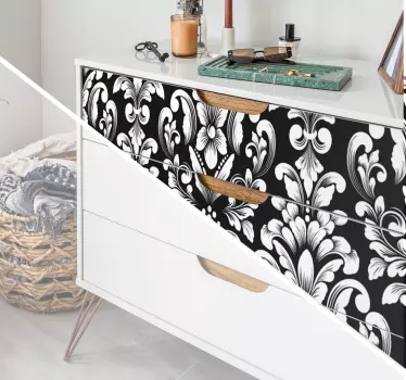 Floral luxury pattern decals for furniture - TenStickers