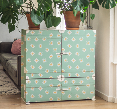 Daisy Flowers furniture sticker - TenStickers
