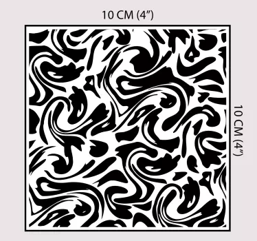 Modern Fluid design tile sticker - TenStickers