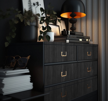 Contact paper - Black Wood - TenStickers