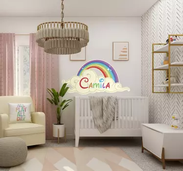 Rainbow wall sticker Magical Personalisation! Kids - TenStickers