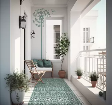 minimalist dandelion floral wall decal - TenStickers