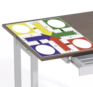 parcheesi game furniture sticker - TenStickers