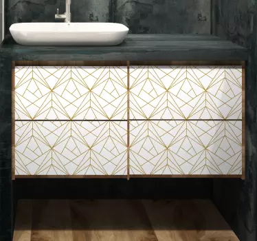 Geometric Furniture Sticker - TenStickers