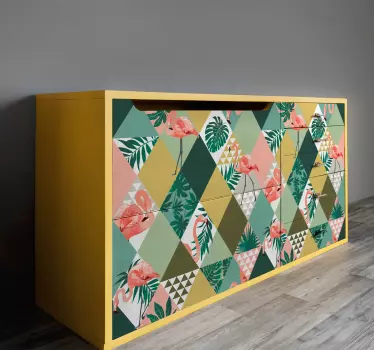 Tropical jungle furniture sticker - TenStickers
