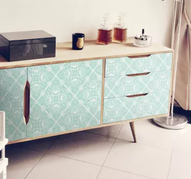 Ornamental draw tile furniture decal - TenStickers
