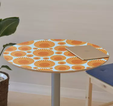 70's sunshine  furniture sticker - TenStickers