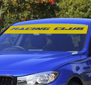 Custom sun visor text car sticker - TenStickers