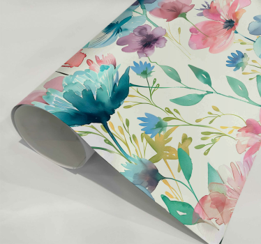 wildflowers in summer flower wall sticker - TenStickers
