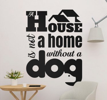 A house is not home quote wall sticker - TenStickers