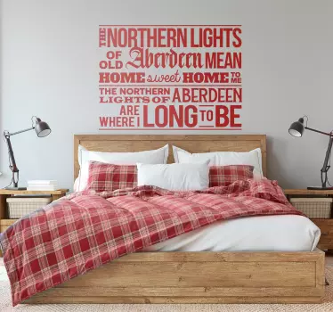 Aberdeen song football sticker for wall - TenStickers