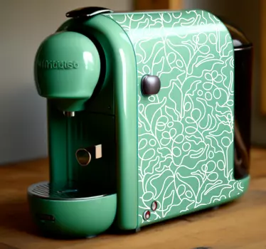 Abstract coffe appliance sticker - TenStickers