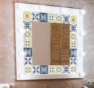 Adhesive frame mirror sticker - TenStickers