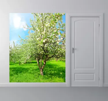 Bright apple tree wall sticker - TenStickers