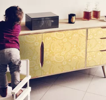Arabic paisley furniture decal - TenStickers