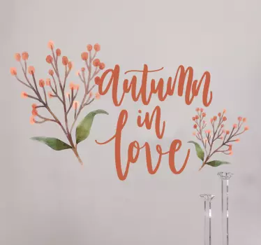 Autumn In Love wall sticker - TenStickers