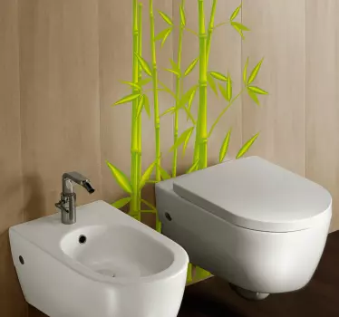 Bamboo Leaves Wall Sticker - TenStickers