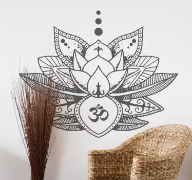 China lotus flower wall decor - TenStickers