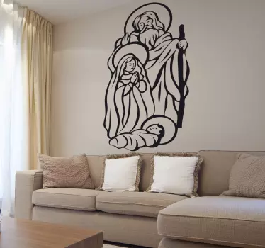 Bethlehem Christmas Sticker - TenStickers