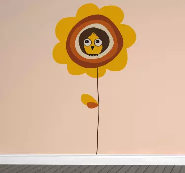 Bird Flower Wall Sticker - TenStickers