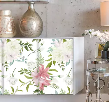 Bloom composition style wall sticker - TenStickers