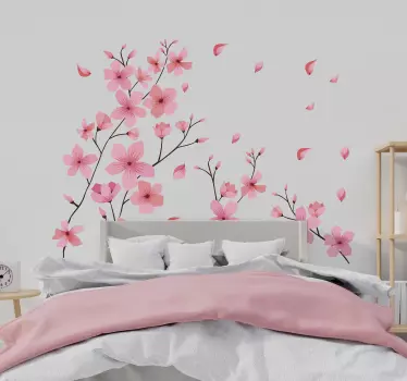 Blosson spring flower wall sticker for bedroom - TenStickers