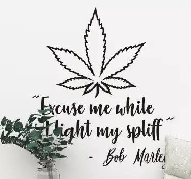 Bob Marley quote decal - TenStickers