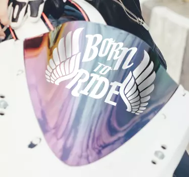 Born to ride motorbike sticker - TenStickers
