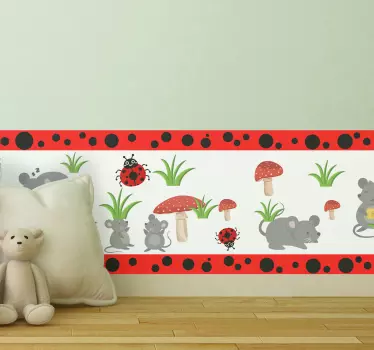 Botanical skirting board sticker - TenStickers
