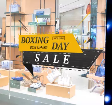 Boxing Day Sale Window Sticker - TenStickers