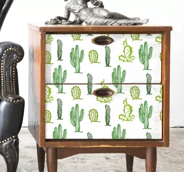 Cacti Collection Furniture decal - TenStickers