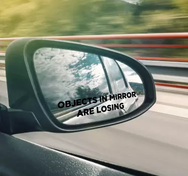 Car Mirrors Objects mirror wall sticker - TenStickers