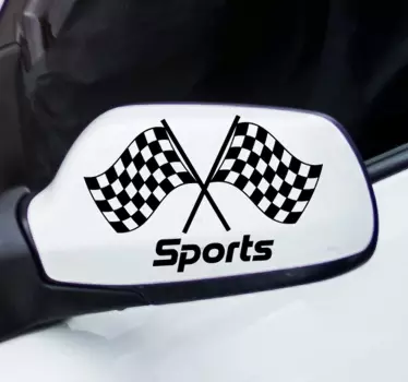 Car Mirrors Sports Car Decal - TenStickers
