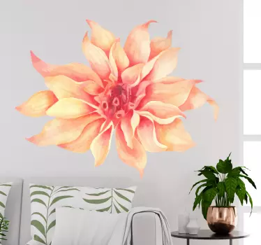 Carnation flower wall decal - TenStickers