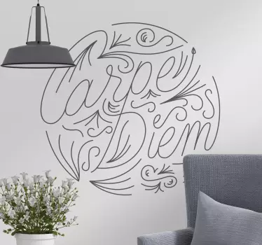 Carpe Diem Wall Decal - TenStickers