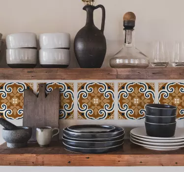Cement Style Tiles tile transfer - TenStickers