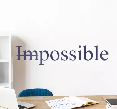 Challenging perceptions quote wall sticker - TenStickers