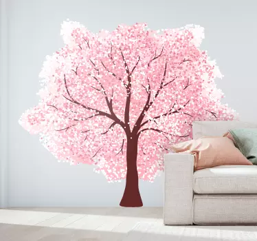 Cherry blossom tree wall sticker - TenStickers