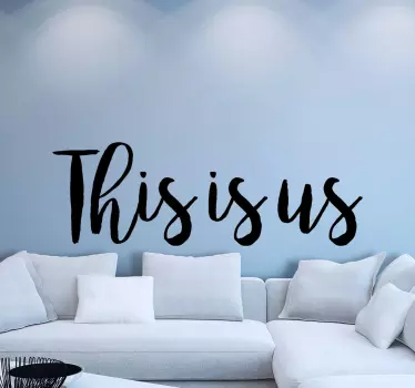 Chic Family Saying quote wall sticker - TenStickers