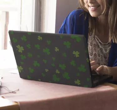 Clover Selection Laptop Sticker - TenStickers