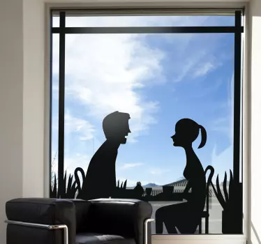 Coffee Shop Date Decal - TenStickers