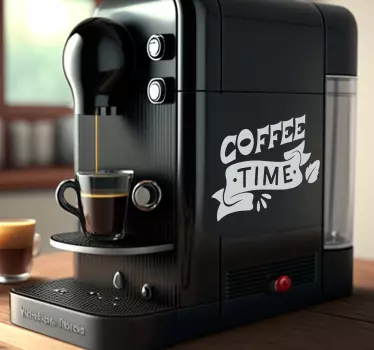 Coffee Time appliance stickers - TenStickers