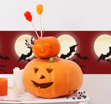 Colony of Bats Halloween Wall Sticker - TenStickers