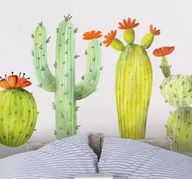 Colorful desert flora plant sticker - TenStickers