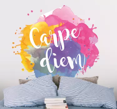 Colorful Live Boldly quote wall sticker - TenStickers